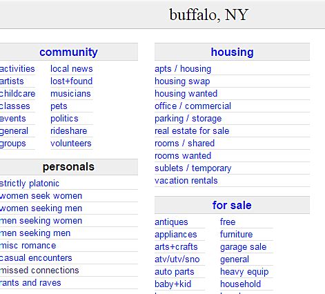 craigslist buffalo ny